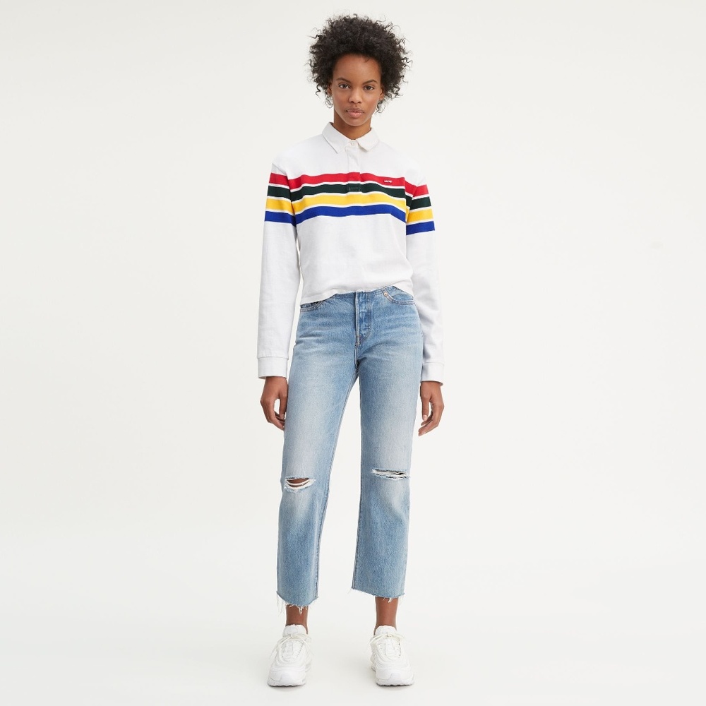 Levi's 501® Low Rise Customized Crop Jeans - NEW